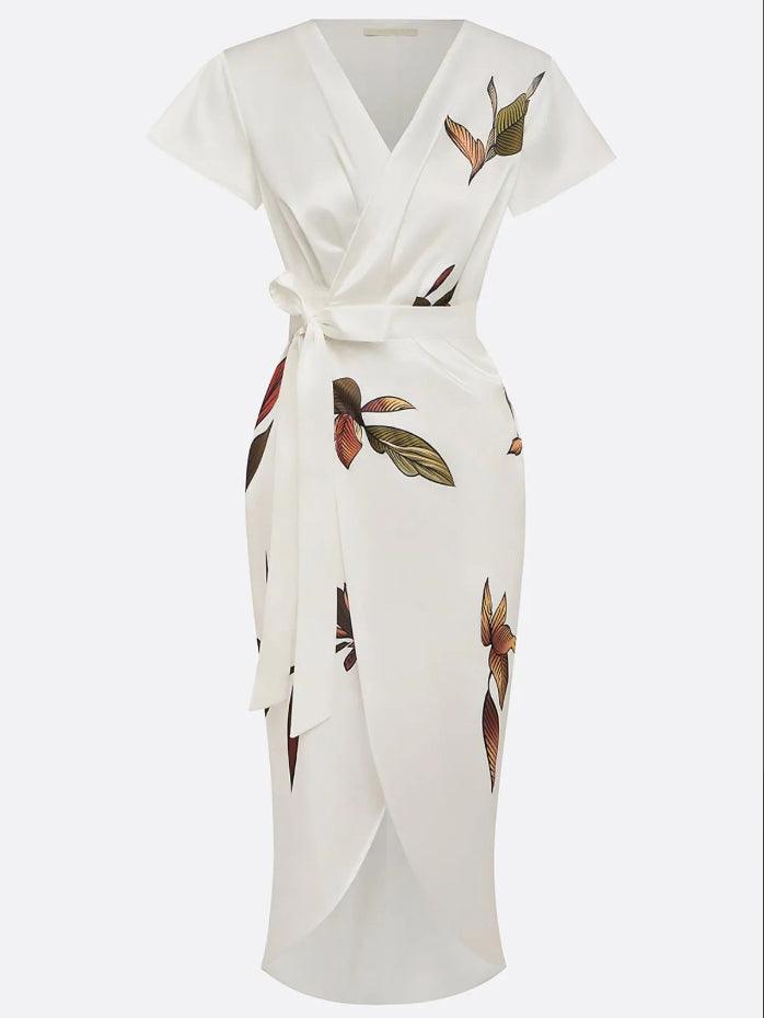 Women's Wrap Dress Adjustable Waist