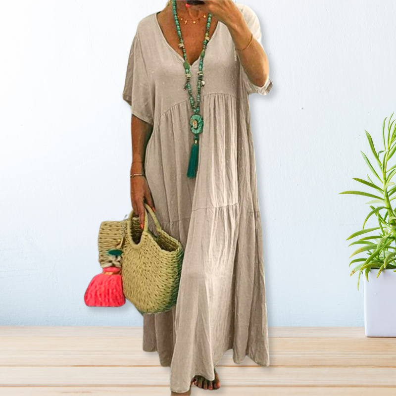 Flowy Chic Women's Maxi Dress - VibreMode