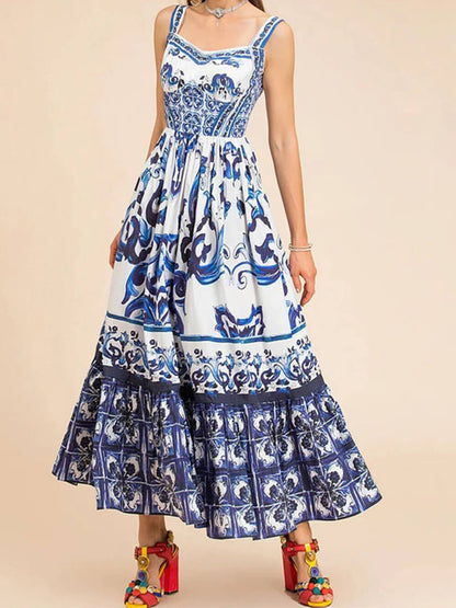 Relaxed Fit Floral Maxi Dress