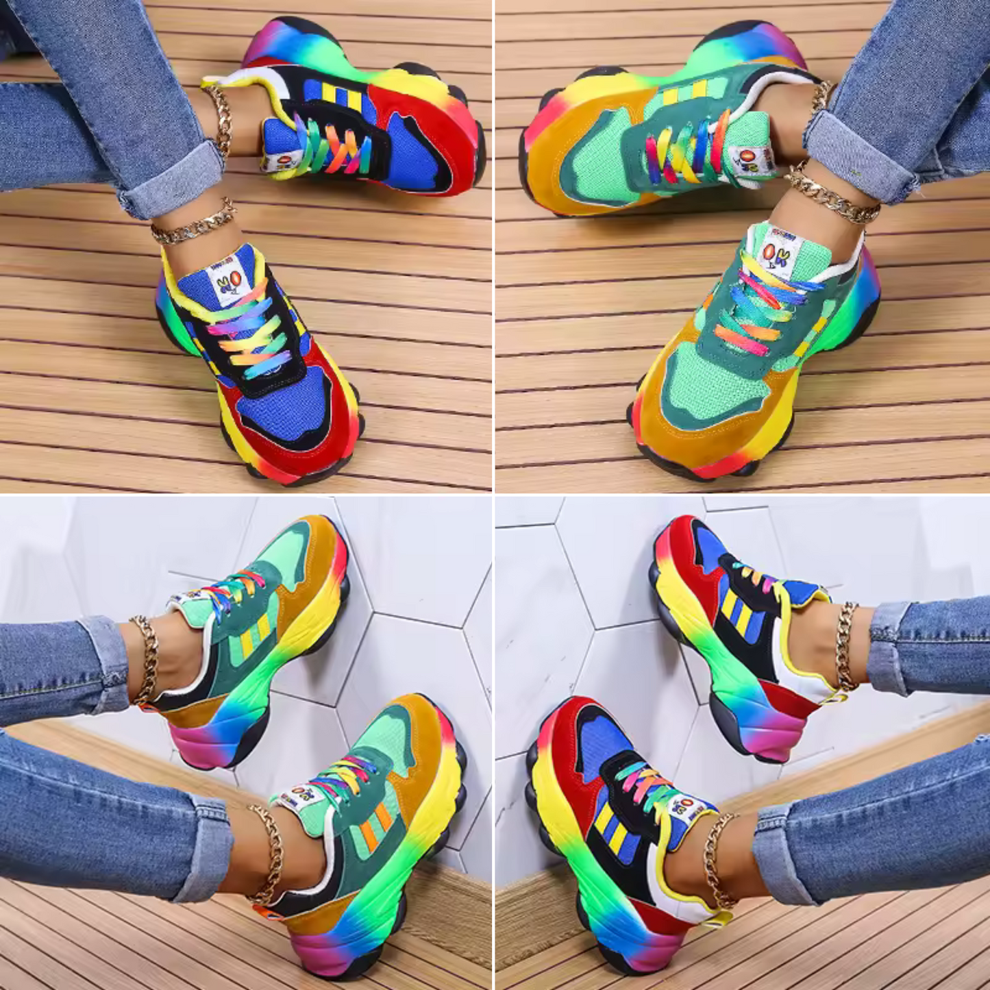 Colorful Supportive Running Shoes