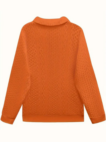 Stylish Zip Front Knitted Sweater