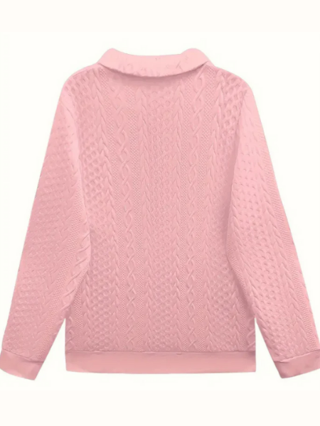 Stylish Zip Front Knitted Sweater