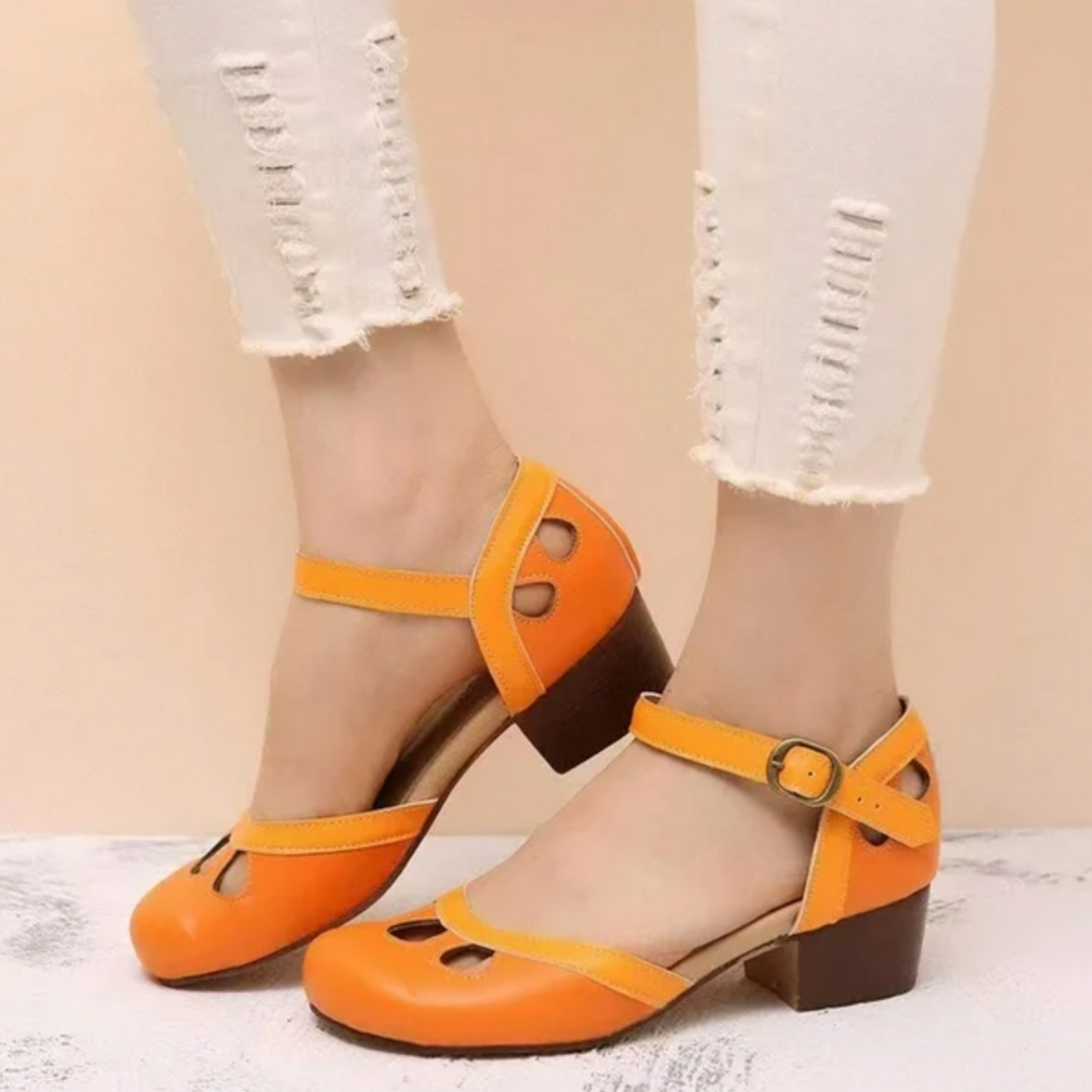 Women's Mary Jane Ankle Strap Shoes Closed Toe