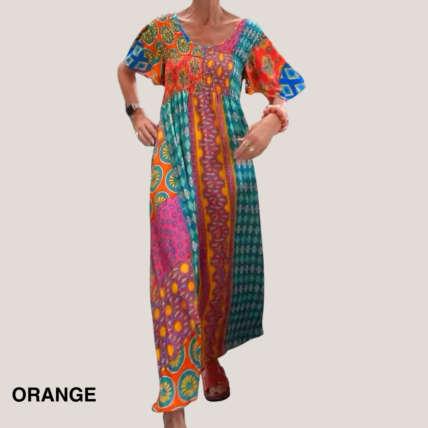 Women's Paisley Midi Dress - VibreMode