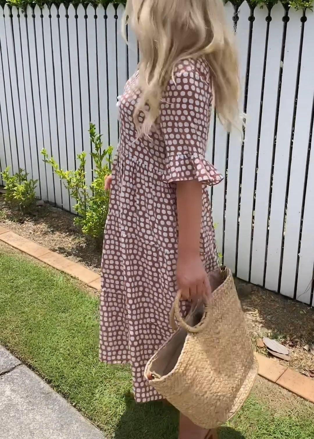 Layered Knee Length Summer Dress