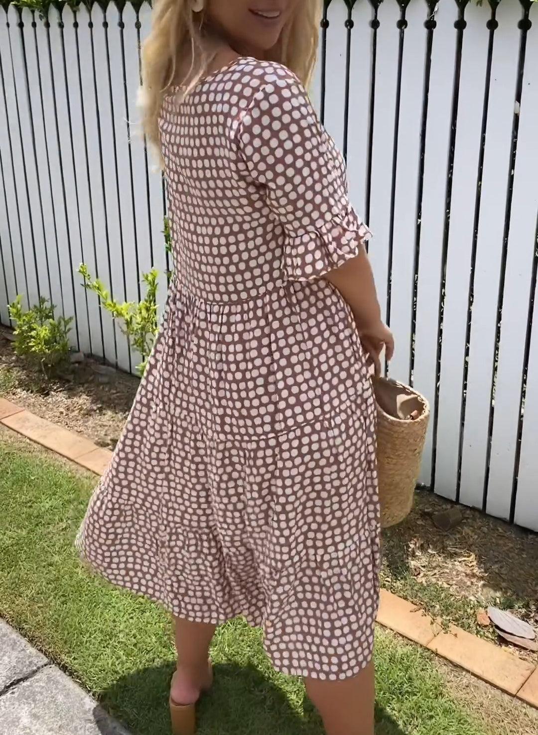 Layered Knee Length Summer Dress