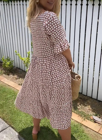 Layered Knee Length Summer Dress