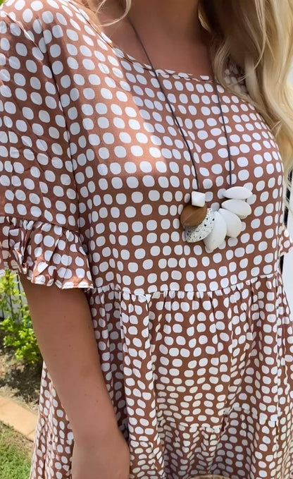 Layered Knee Length Summer Dress