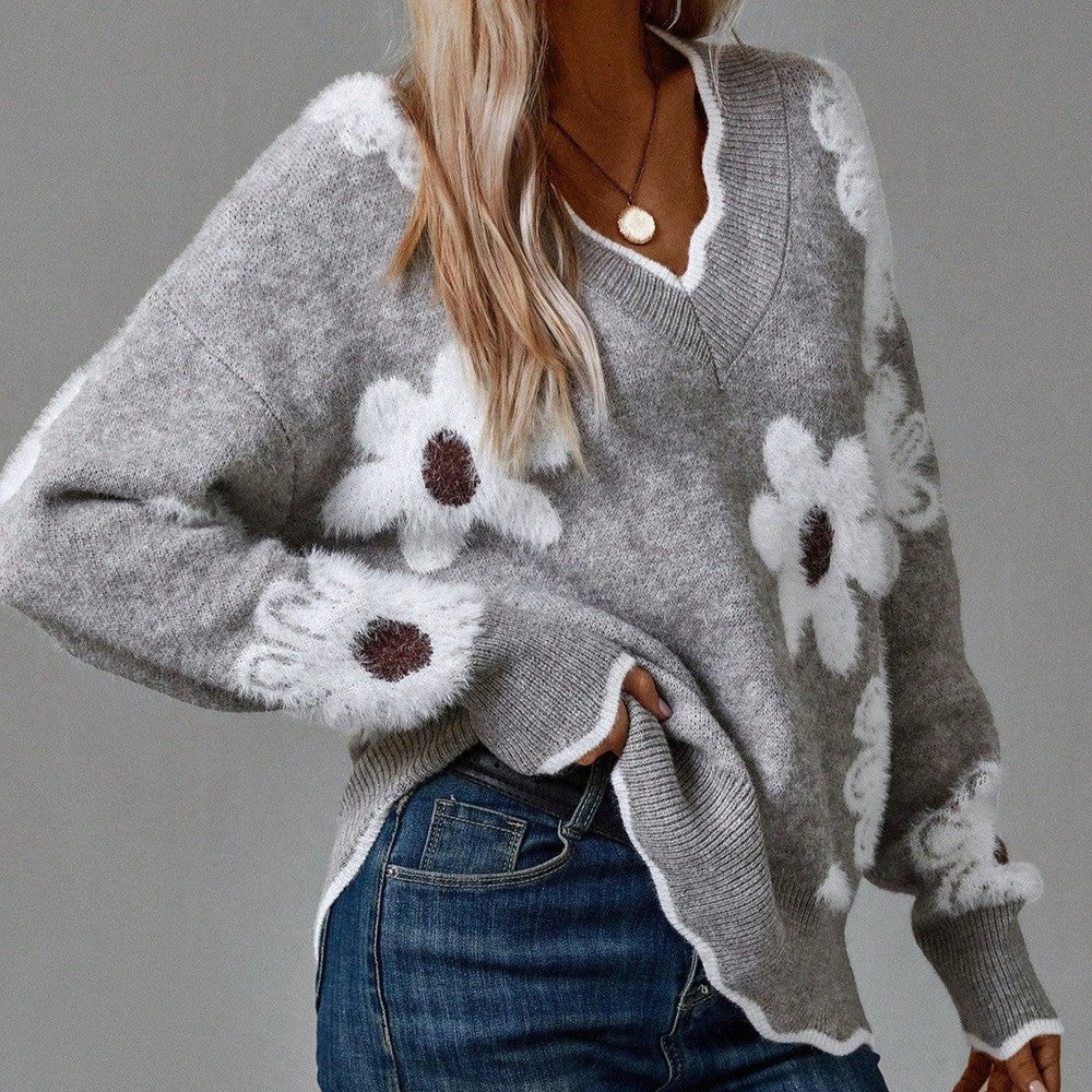 Women's Flower Sweater - VibreMode
