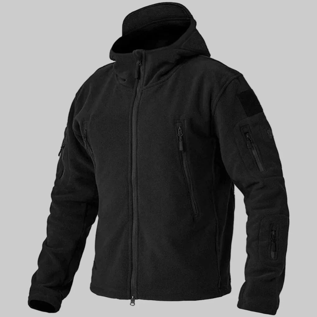 Men's Fleece Jacket Wind-Resistant Outdoor Layer - VibreMode