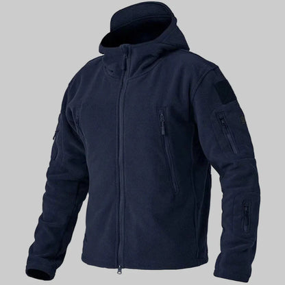 Men's Fleece Jacket Wind-Resistant Outdoor Layer