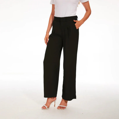 Comfortable Fit Wide Leg High Waist Pants