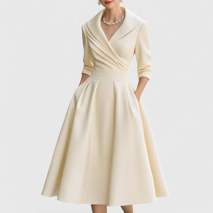 Floral Chiffon Knee Length Dress
