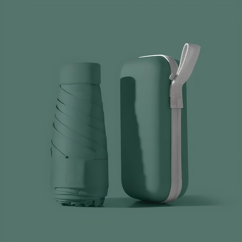 Compact Travel Umbrella With Case