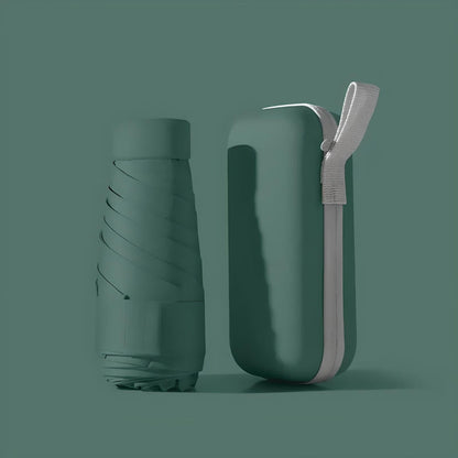 Compact Travel Umbrella With Case