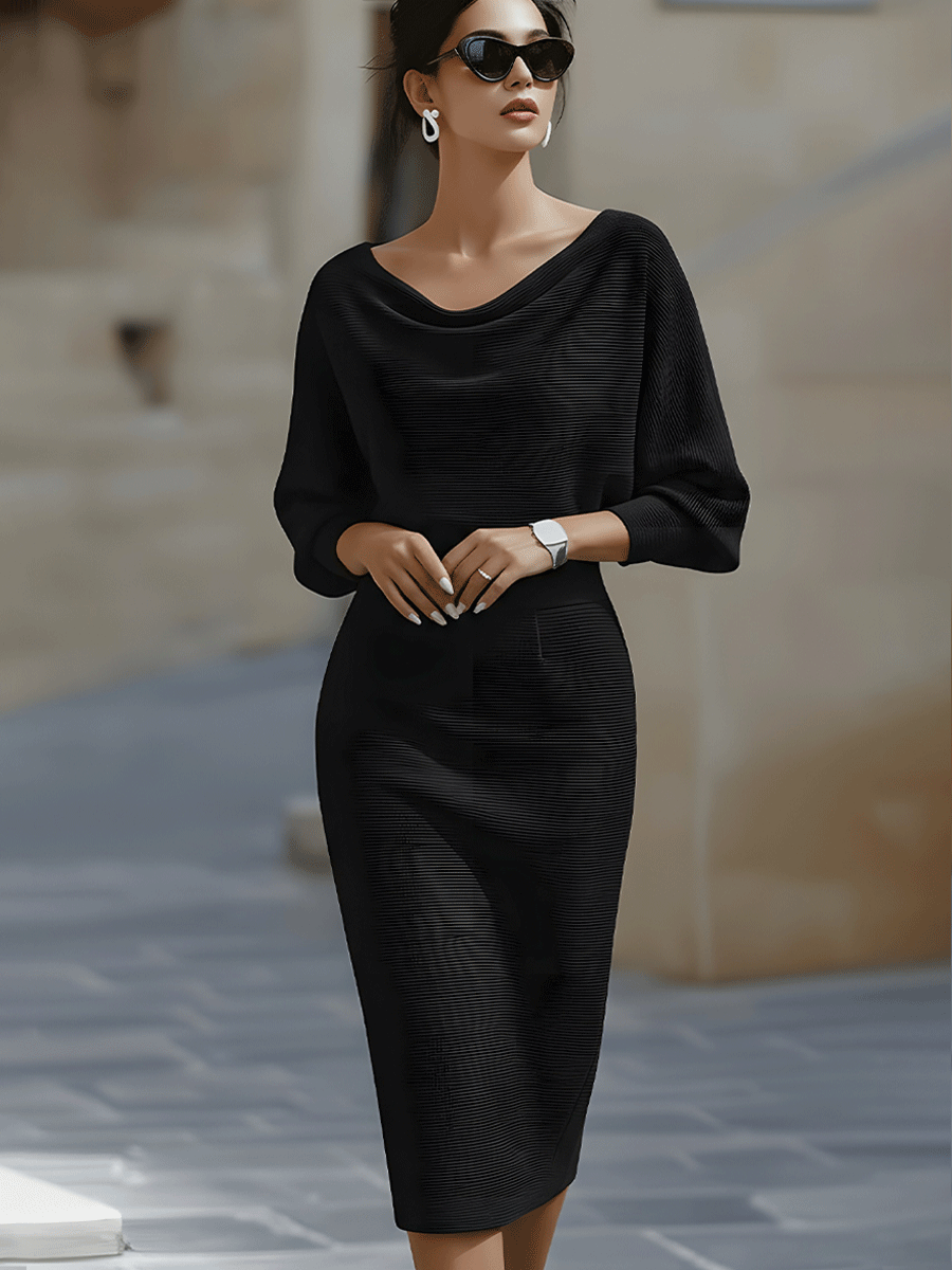 Chic Flowy Knee Length Dress
