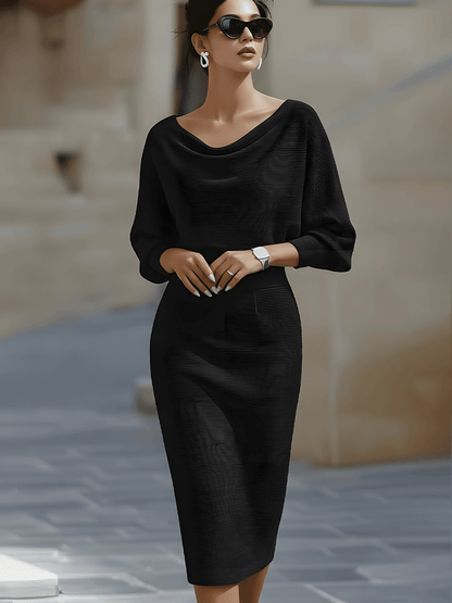 Chic Flowy Knee Length Dress