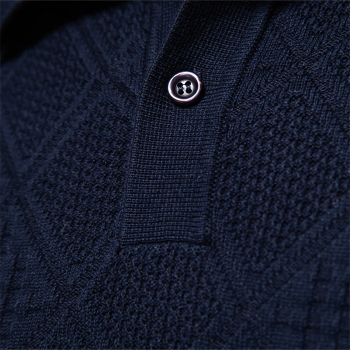 Kensington Men's Polo Sweater Diamond Knit