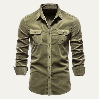 Norwick Men's Corduroy Button Down Shirt