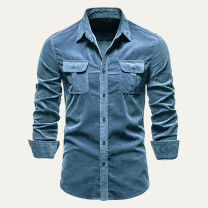Norwick Men's Corduroy Button Down Shirt