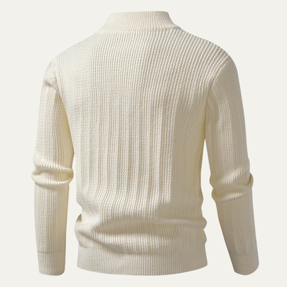 Men's Knitted Half Zip Winter Sweater