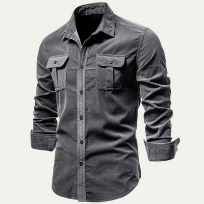 Norwick Men's Corduroy Button Down Shirt