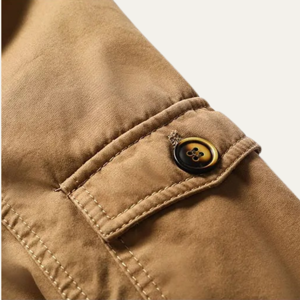 Men's Winter Hooded Parka Jacket Fleece Lining