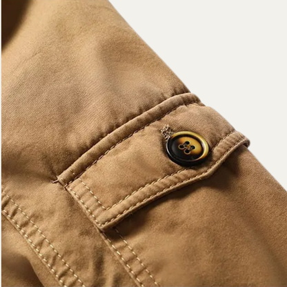 Men's Winter Hooded Parka Jacket Fleece Lining