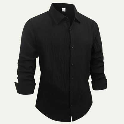 Men's Linen Cotton Button Down Shirt