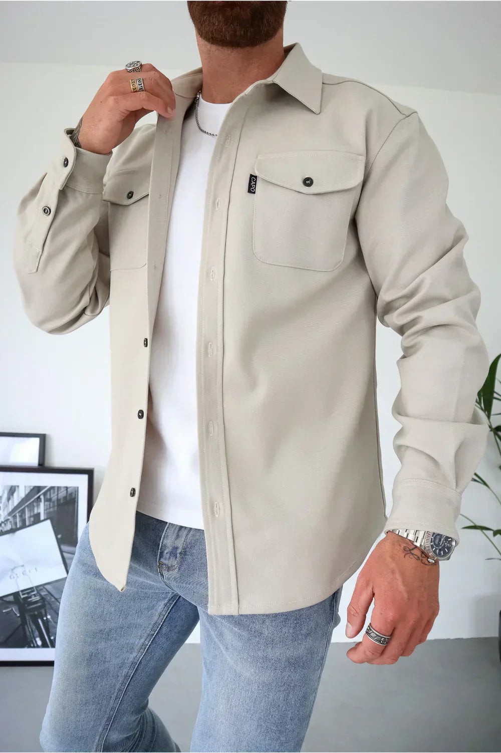 Elijah Men's Casual Overshirt