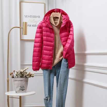 Women's Puffer Jacket Lightweight Water-Resistant