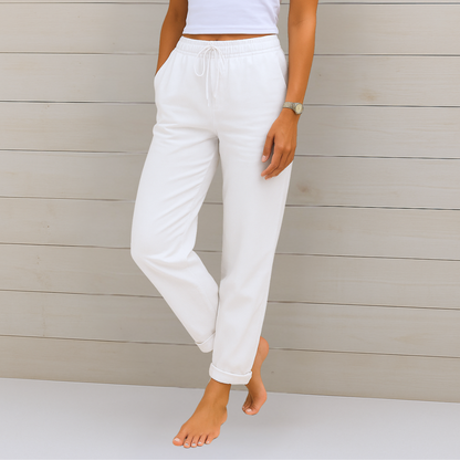 Women's Breathable Pants Elastic Waist
