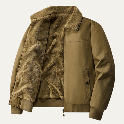 Men's Reversible Bomber Jacket Fleece Lined