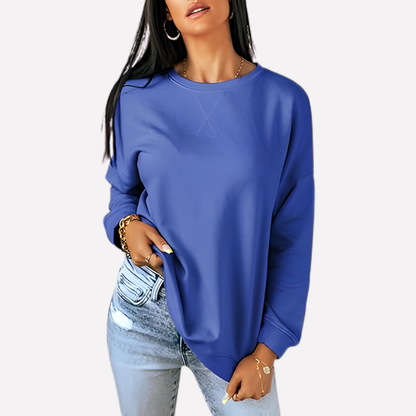 Women's Crew Neck Sweatshirt Cotton