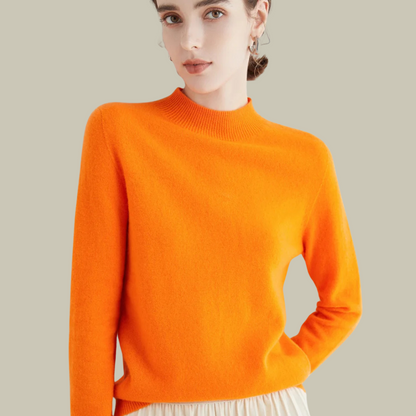 Soft Pink Simple Crew Neck Sweater