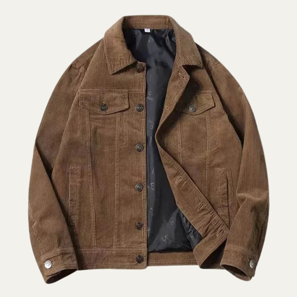 Men's Corduroy Button Up Jacket - VibreMode