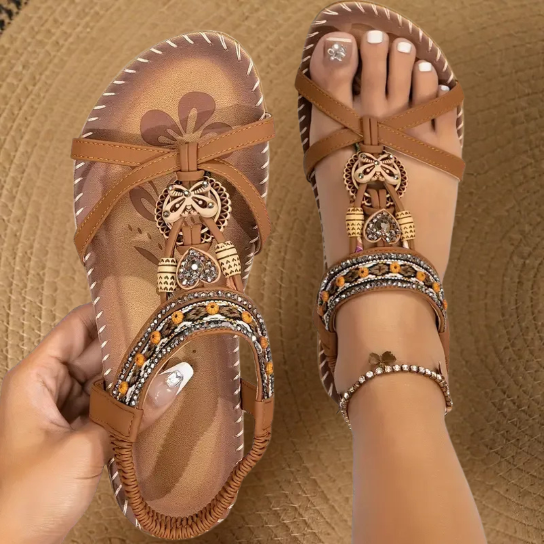Women's Flat Strappy Open-Toe Sandals