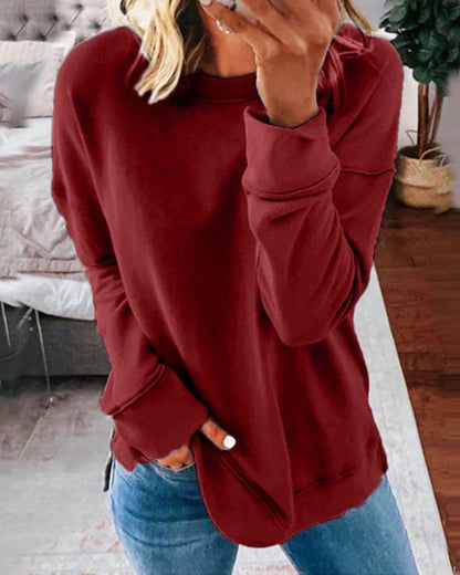 Comfortable Vintage Crew Neck Sweatshirt