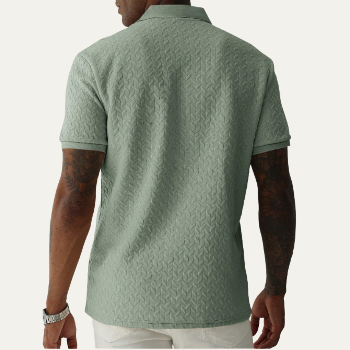 Men's Classic Polo Shirt Textured Summer