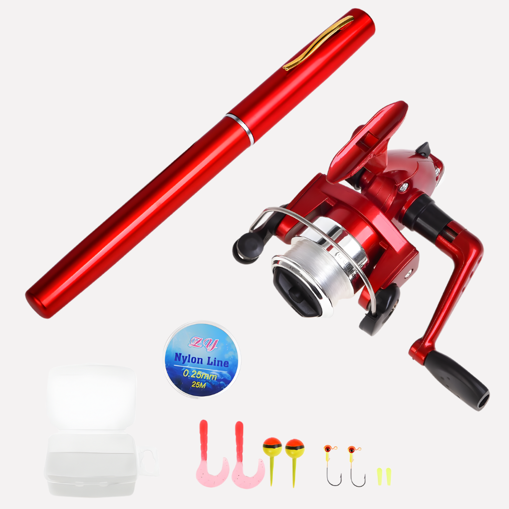 Portable Telescopic Fishing Rod Reel Set Compact