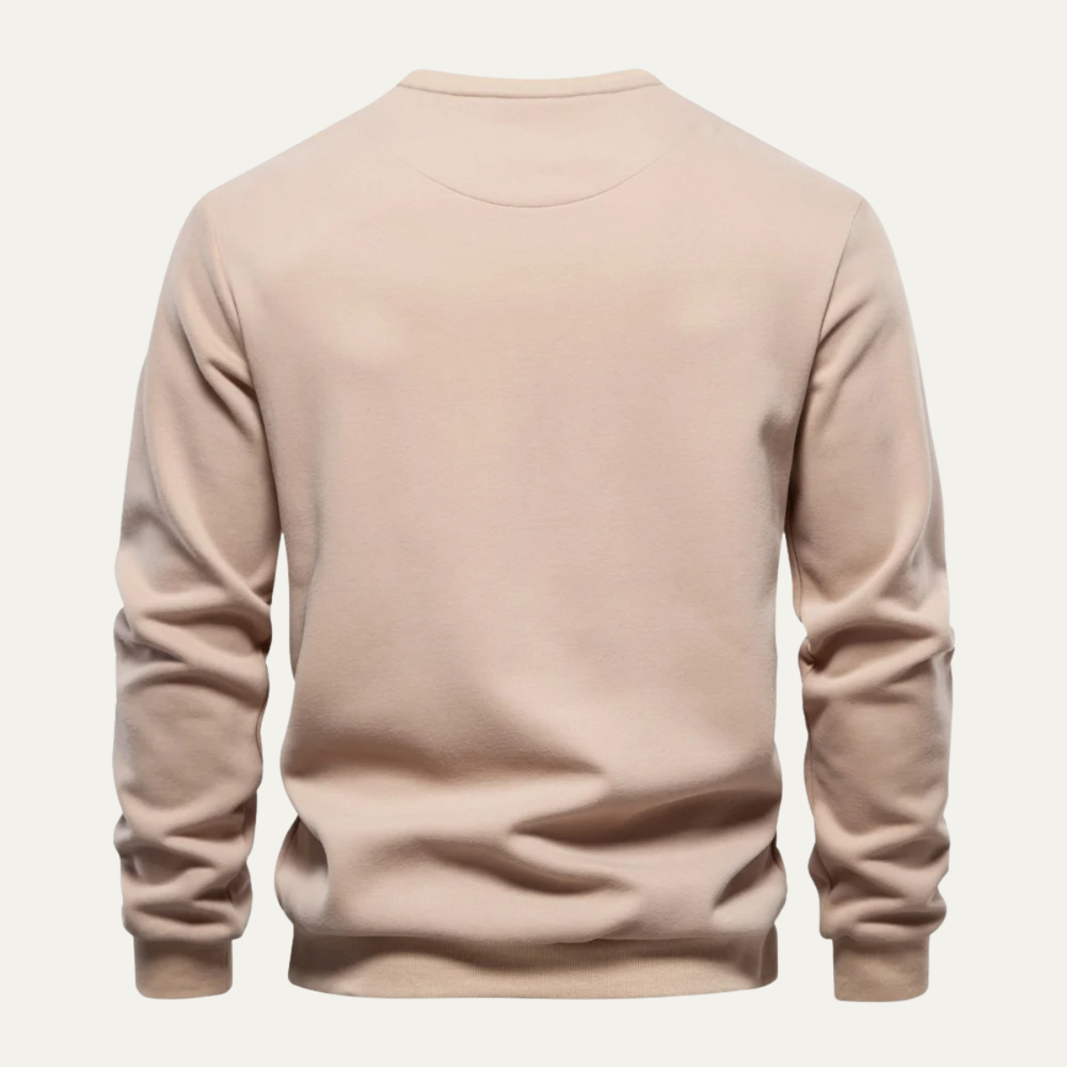 Men's Crew Neck Sweater Chest Pocket