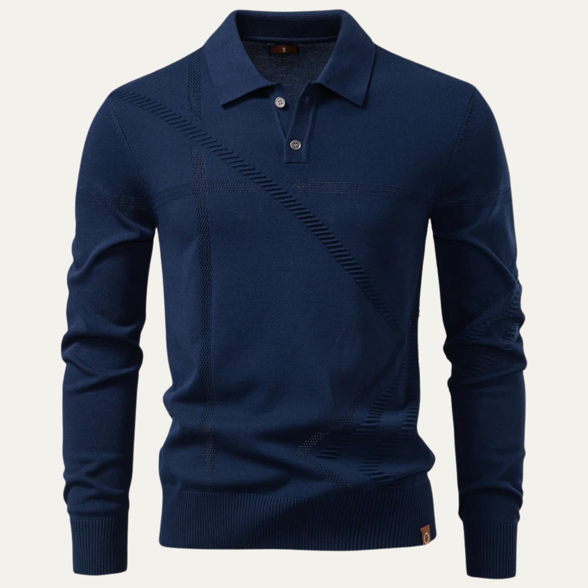 Men's Lightweight Knit Polo Sweater