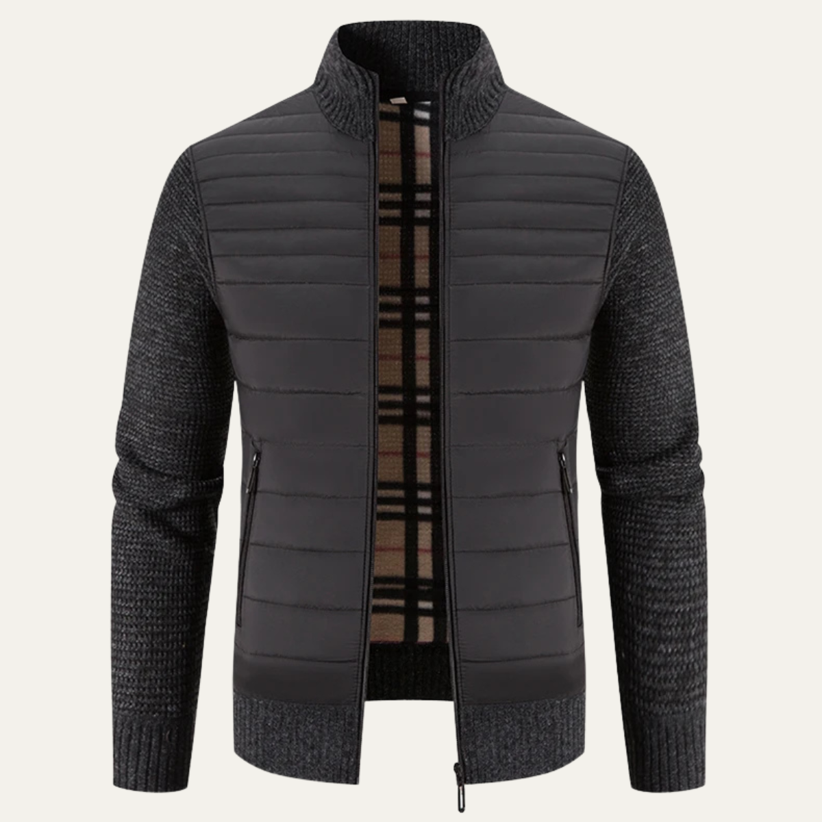 Men's Padded Stand Collar Winter Jacket