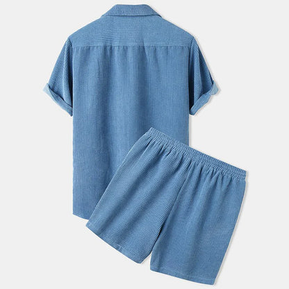 Men's Corduroy Shorts Set