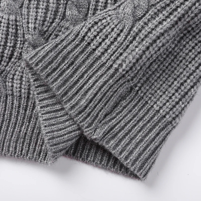 Men's Textured Knitted V Neck Vest