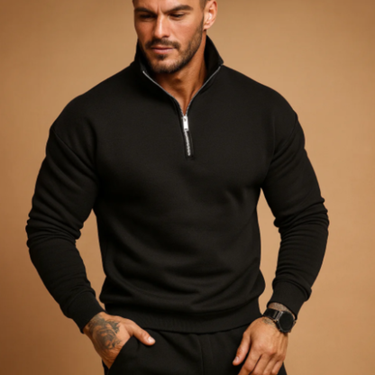 Men's Knitted Half Zip Sweater