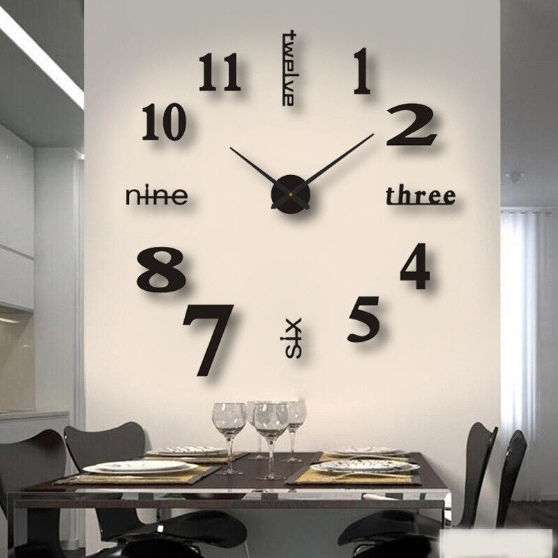 Wall Clock DIY Wooden Decorative - VibreMode