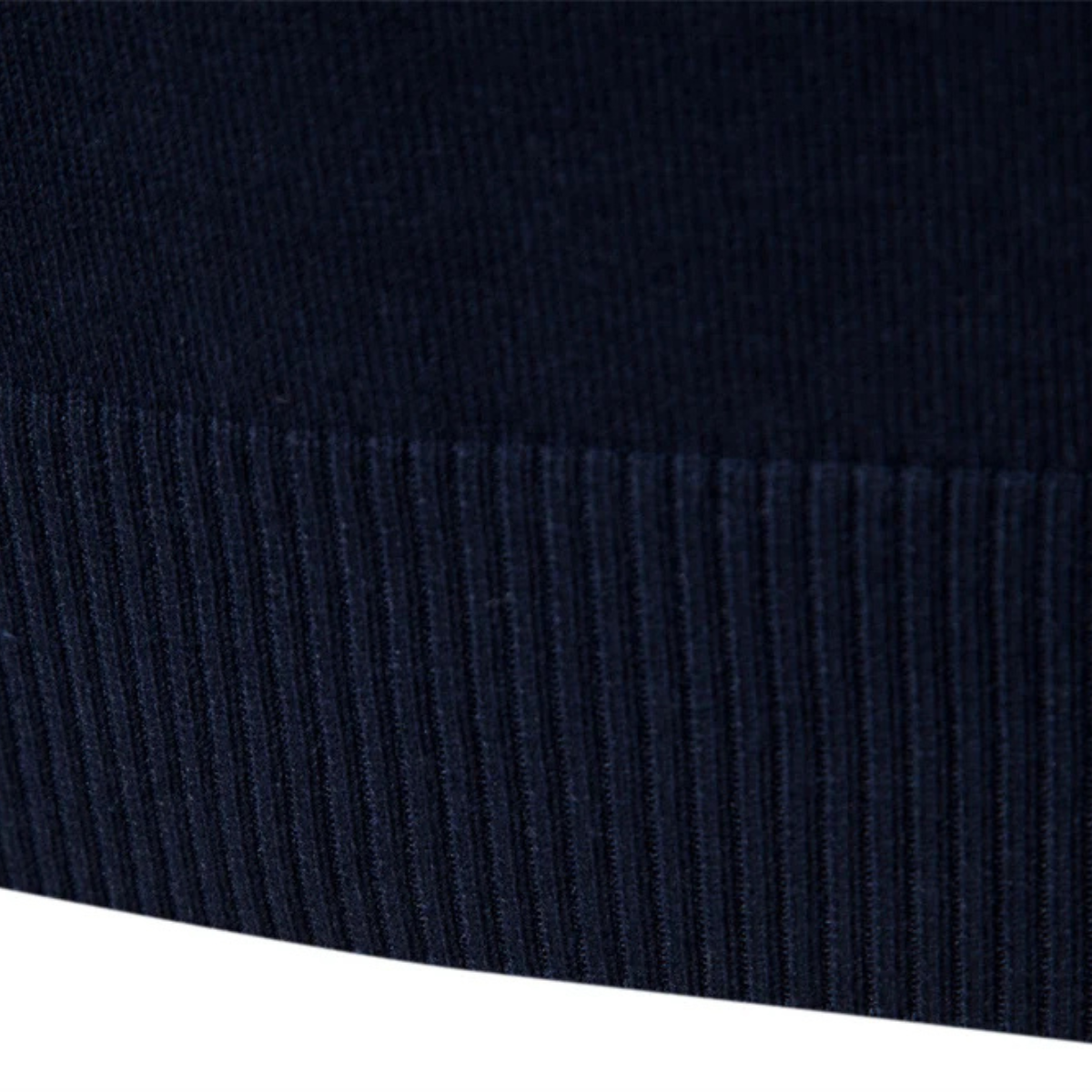 Men's Patchwork Zip Mock Neck Sweater