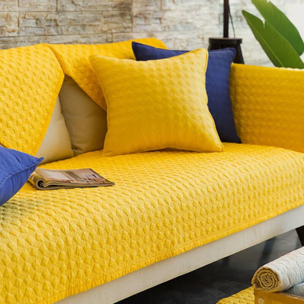 Quilted Sectional Sofa Slipcover