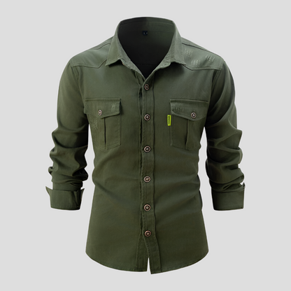 Men's Casual Button Down Shirt Durable Cotton